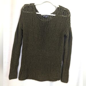 Vince Small Olive Green Knit Sweater